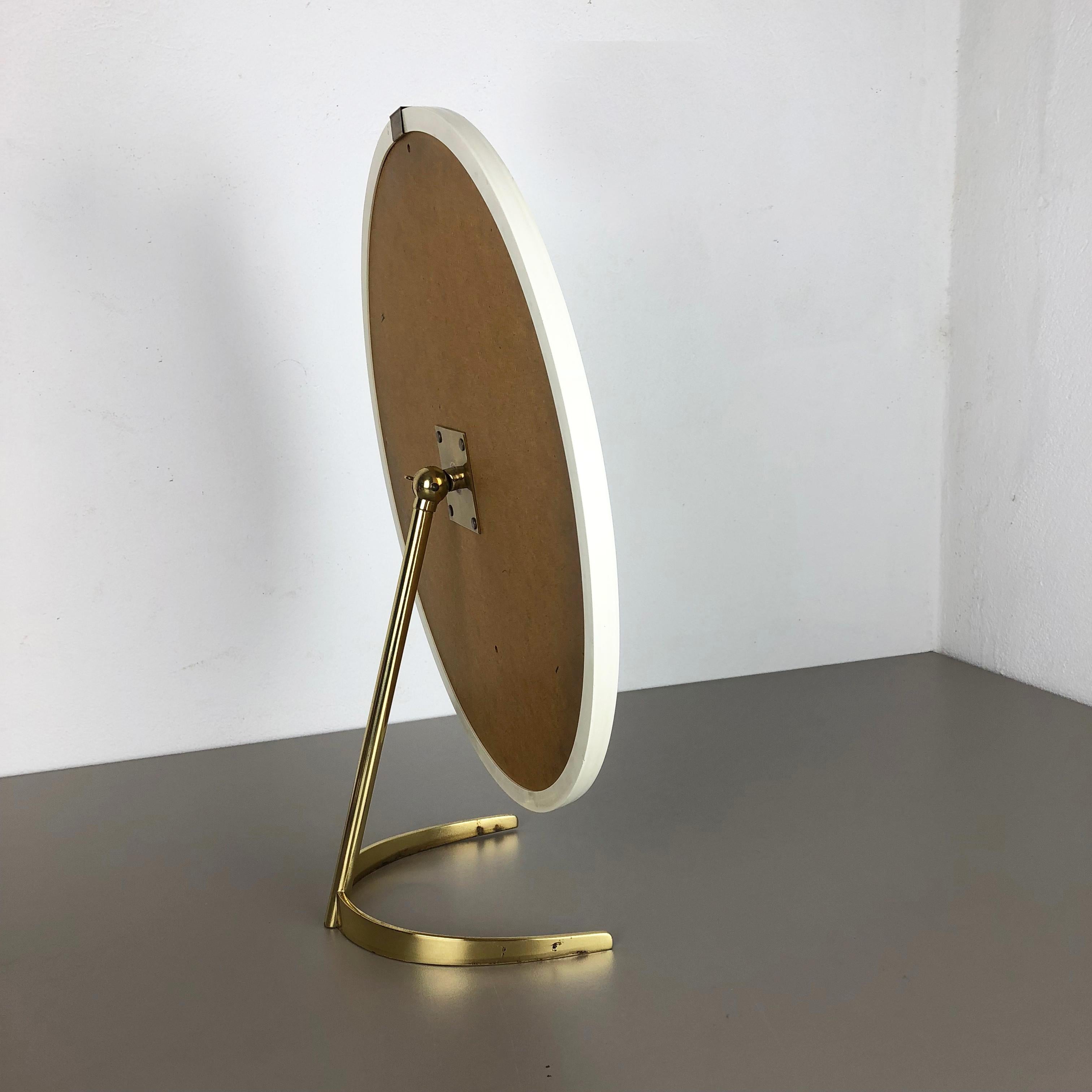 20th Century Original 1950s German Modernist Table Mirror Vereinigte Werkstätten Attributed