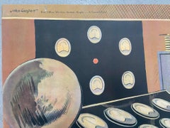 Original 1950s GPO advertising poster, wireless station, Rugby, by john Cooper