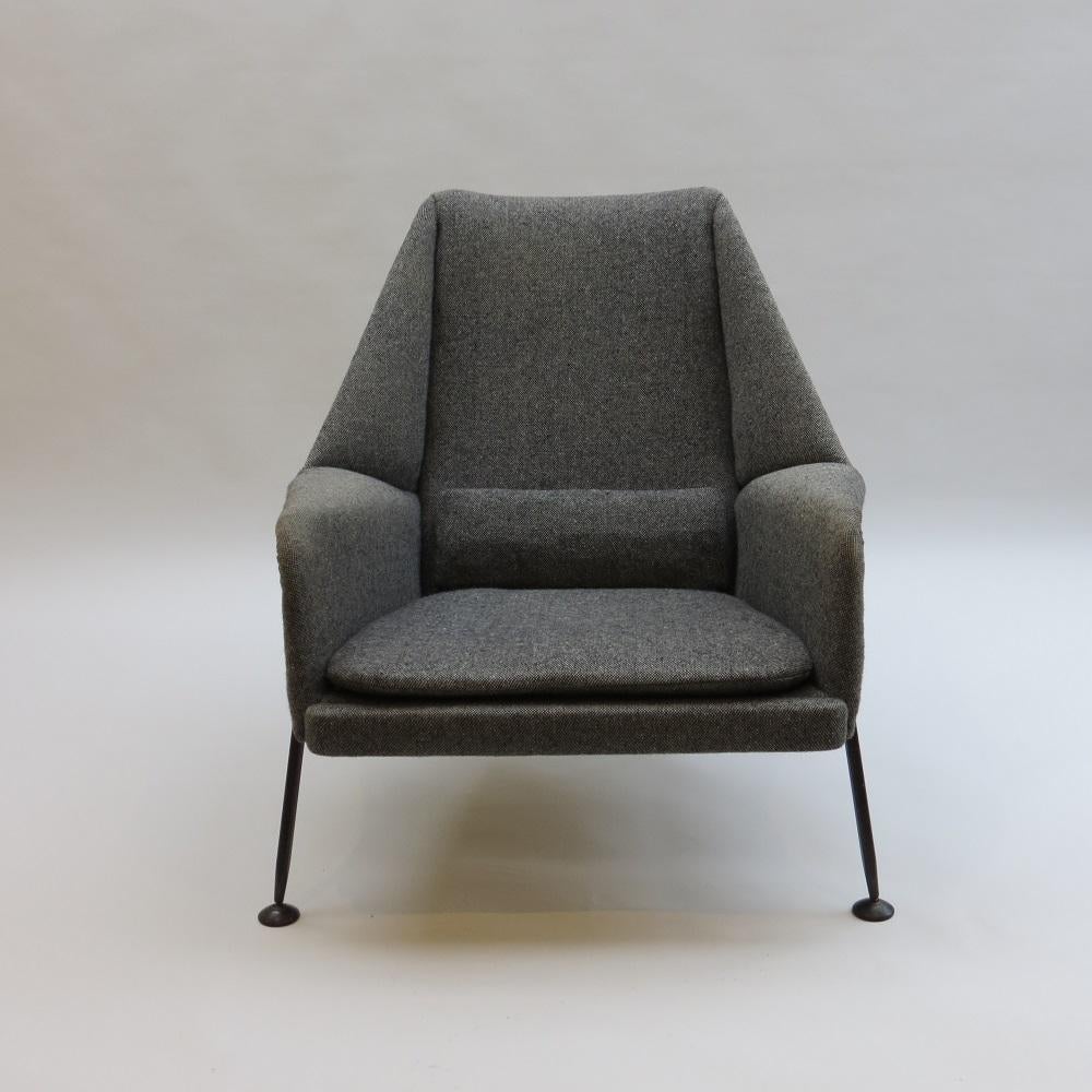 Hand-Crafted Original 1950s Heron Chair by Ernest Race Midcentury Modern chair For Sale