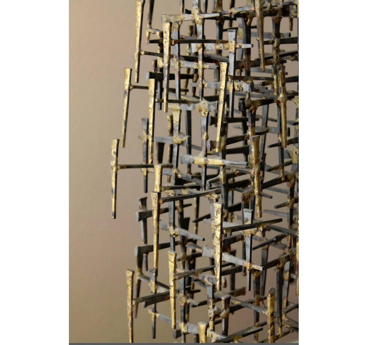 THE BRUTALIST HOLY GRAIL!

MID CENTURY MODERN
MONUMENTAL BRUTALIST FINE ART
DIRECT METAL SCULPTURE!

MAGNIFICENT TOWER STRUCTURE!

IRON, BRASS, BRONZE & WOOD BASE

CIRCA 1956

After Diego Giacometti


Approximate Dimensions: Large 34