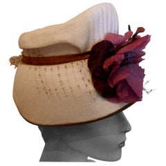 Original 1950s Pill Box Hat by Condo Model