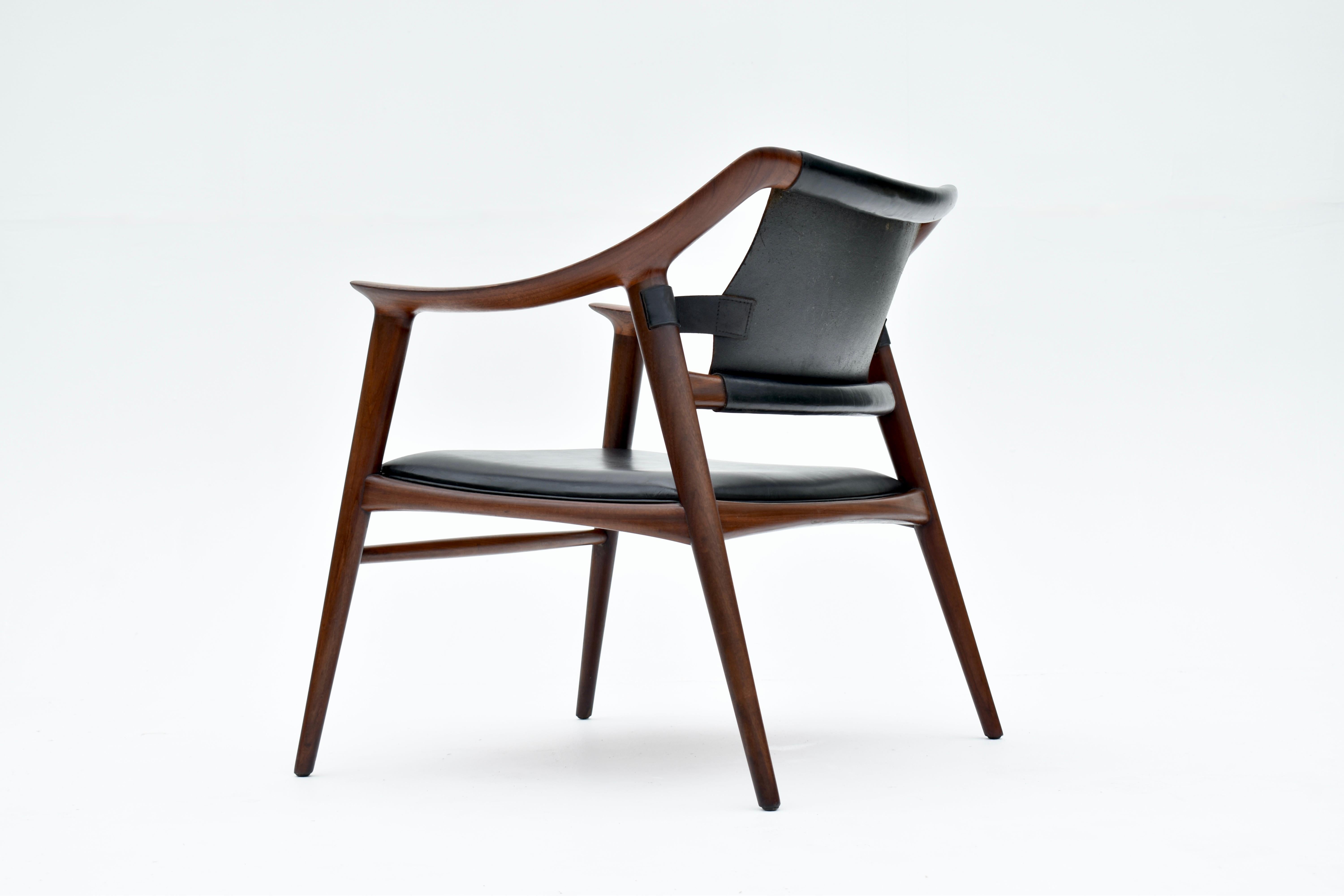 Original 1950s Rastad & Relling Bambi Lounge Chair For Gustav Bahus, Norway 3