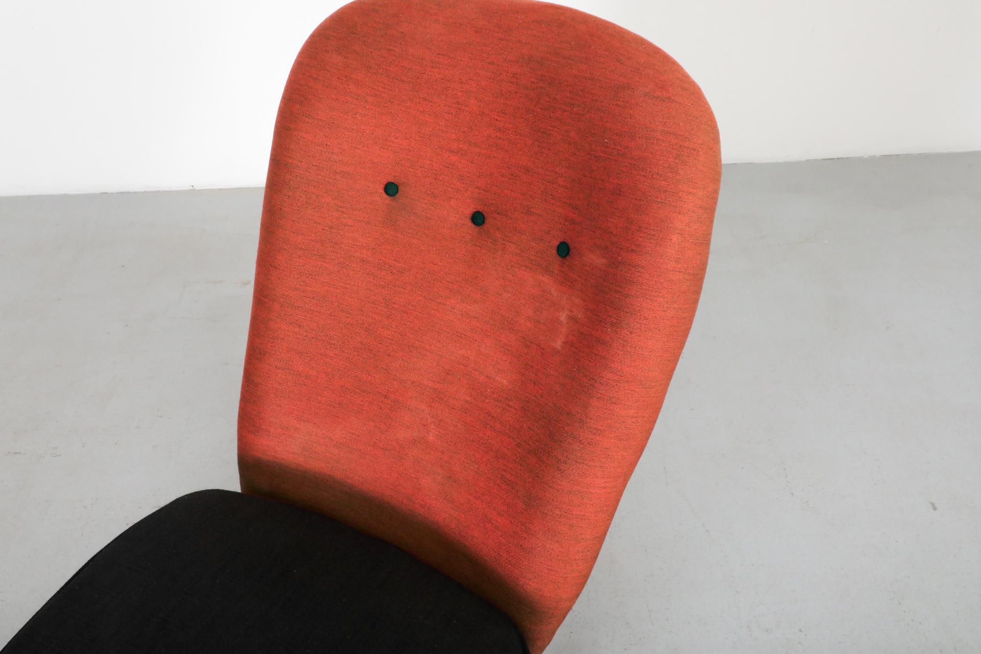 Original 1950's Theo Ruth Congo Chair for in Brick and Black 6
