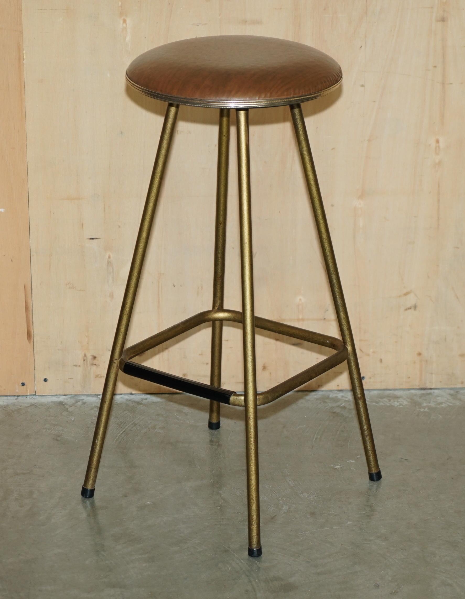 ORIGINAL 1950's UMBERTO MASCAGNI BOLOGNA ITALIAN HOME COCKTAIL BOAT BAR & STOOL en venta 9