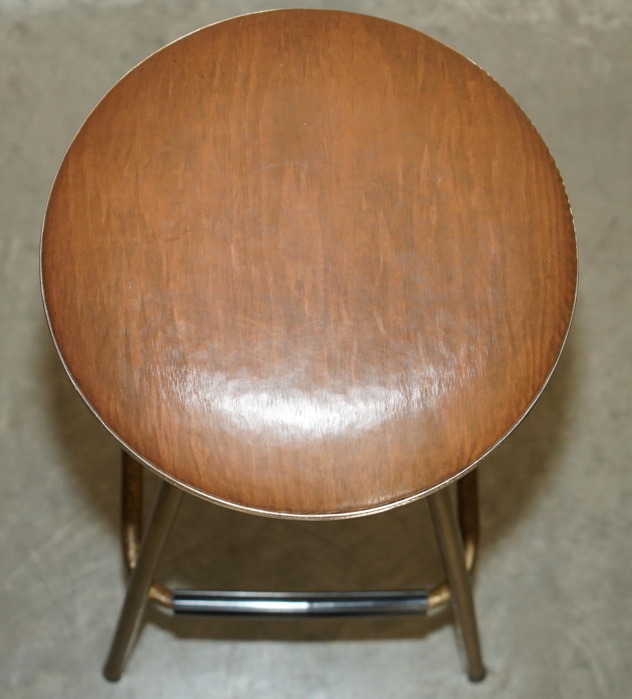 ORIGINAL 1950's UMBERTO MASCAGNI BOLOGNA ITALIAN HOME COCKTAIL BOAT BAR & STOOL en venta 12