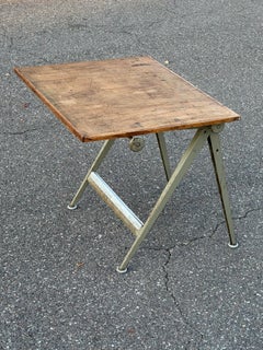 Original 1950er Wim Rietveld Friso Kramer Reply Zeichentisch Schreibtisch Patina