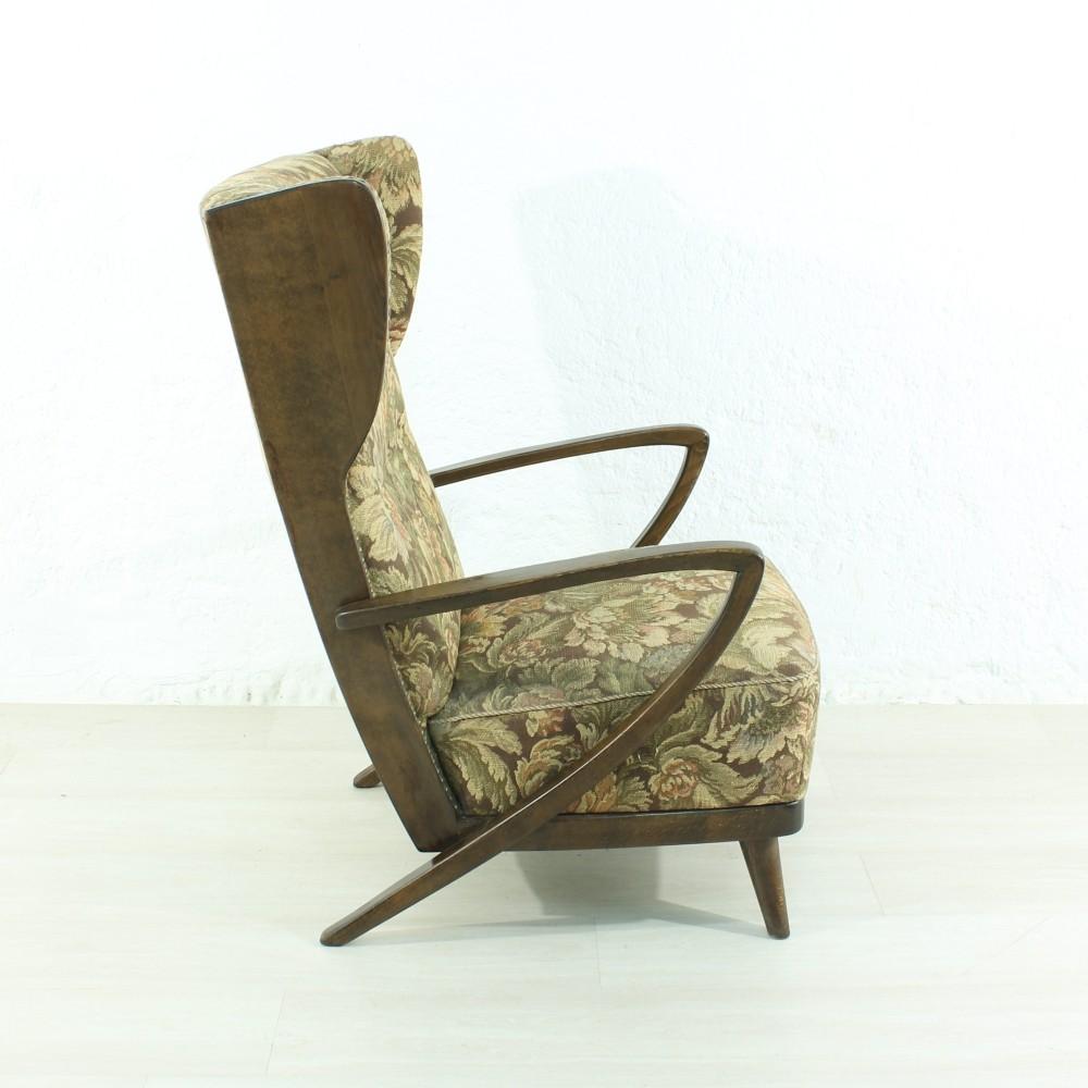 German Original 1950s Wingback Chair