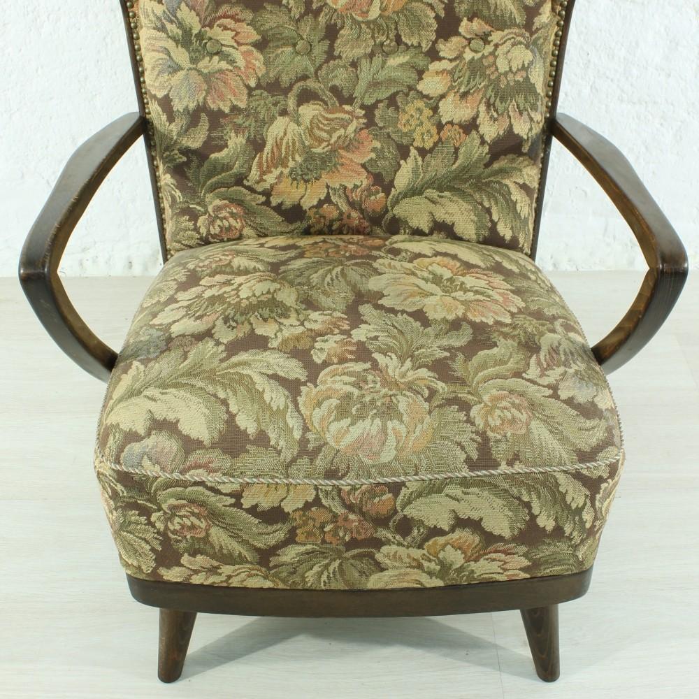 Fabric Original 1950s Wingback Chair