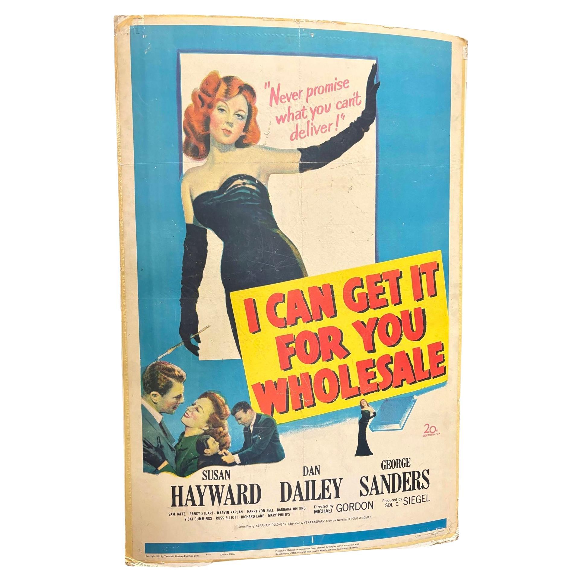 Cartel de cine original de 1951 "Este es mi asunto", "Puedo conseguirlo al por mayor".