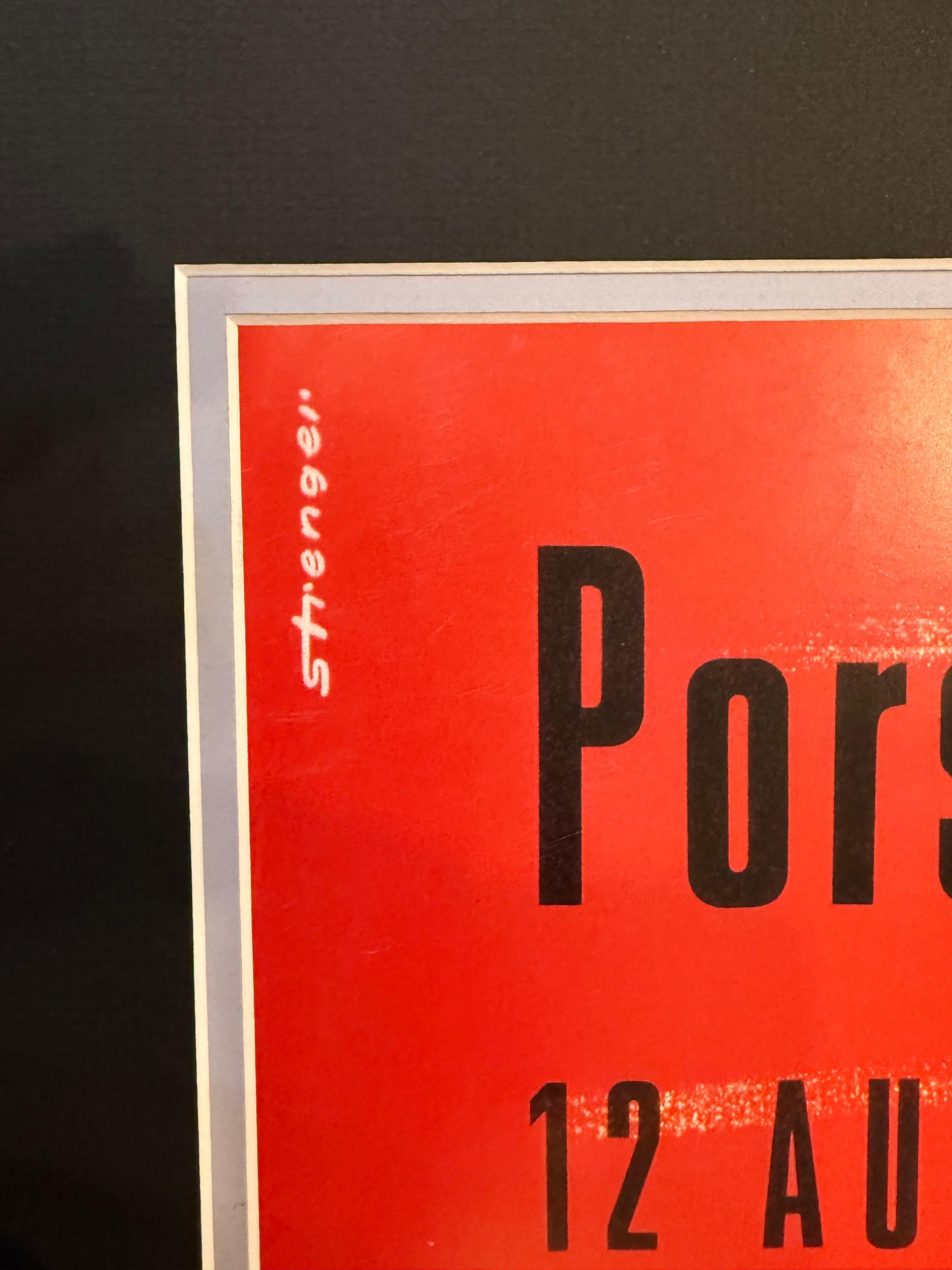 Celebra il leggendario patrimonio sportivo di Porsche con questo poster originale del 1956 