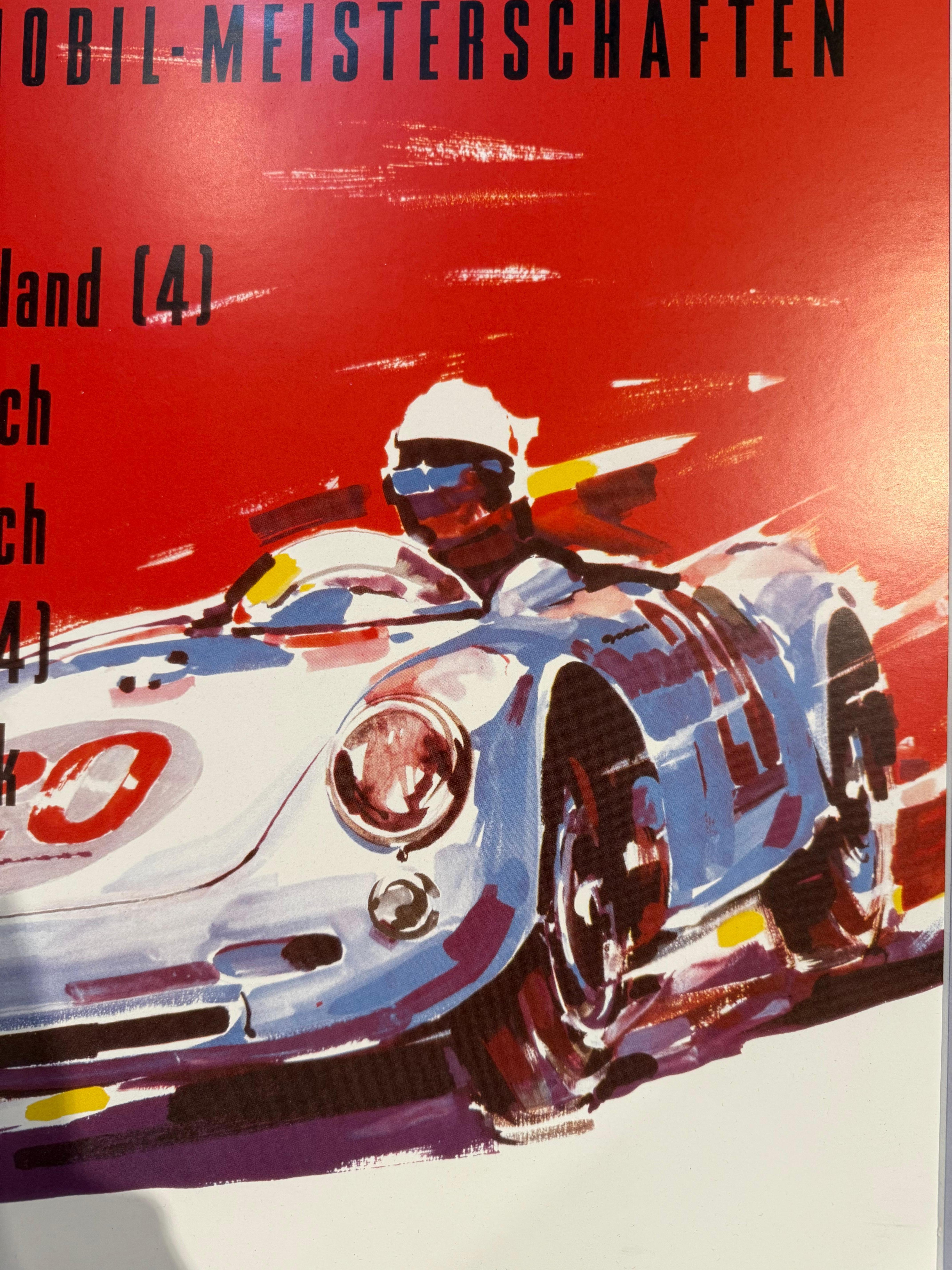 Poster d'epoca Porsche Erfolge originale del 1956 In condizioni buone in vendita a Pasadena, CA