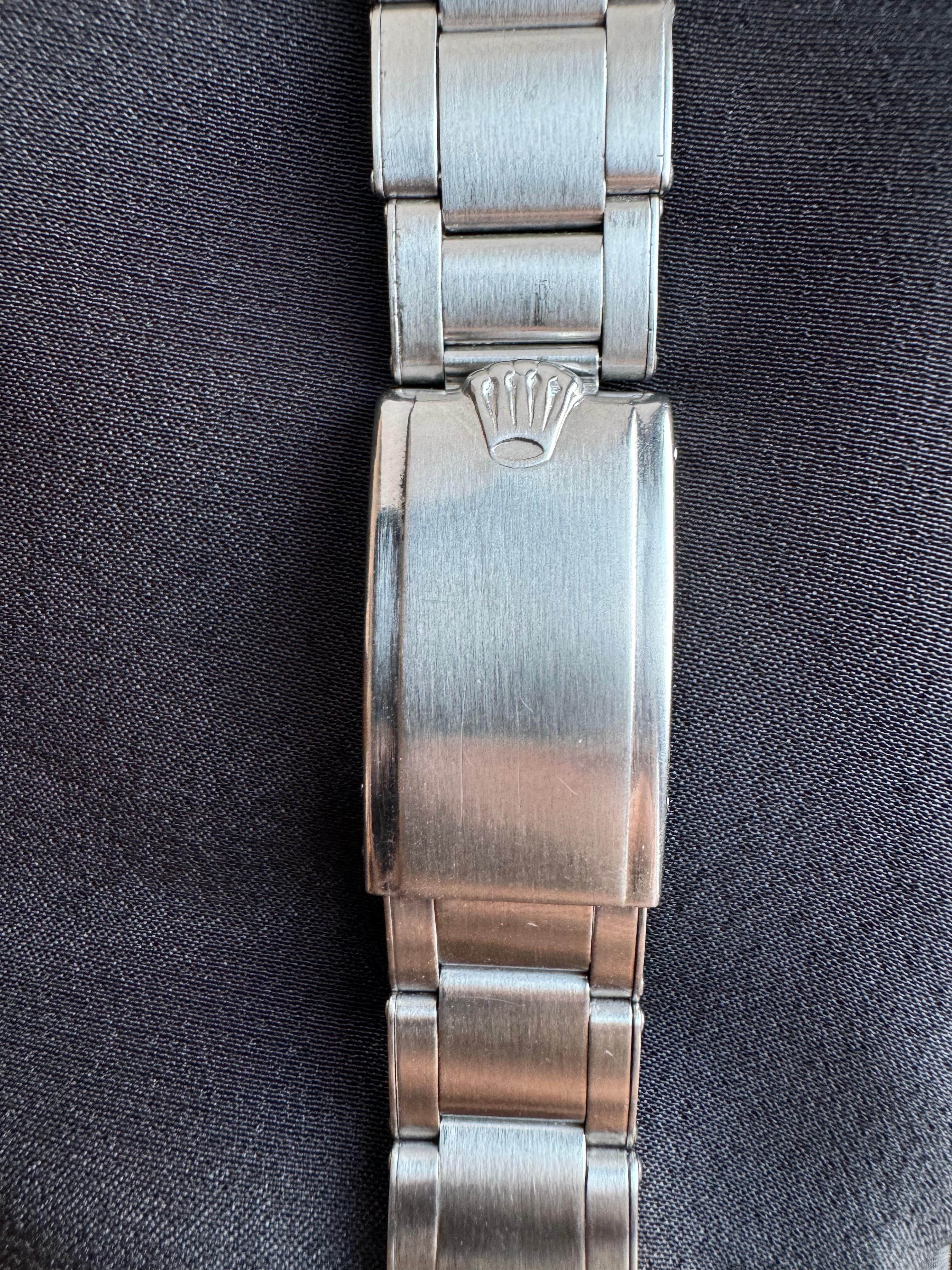 Original 1959 Rolex Ref 6542 Steel GMT Master Watch Tropical Dial Bakelite Bezel For Sale 10