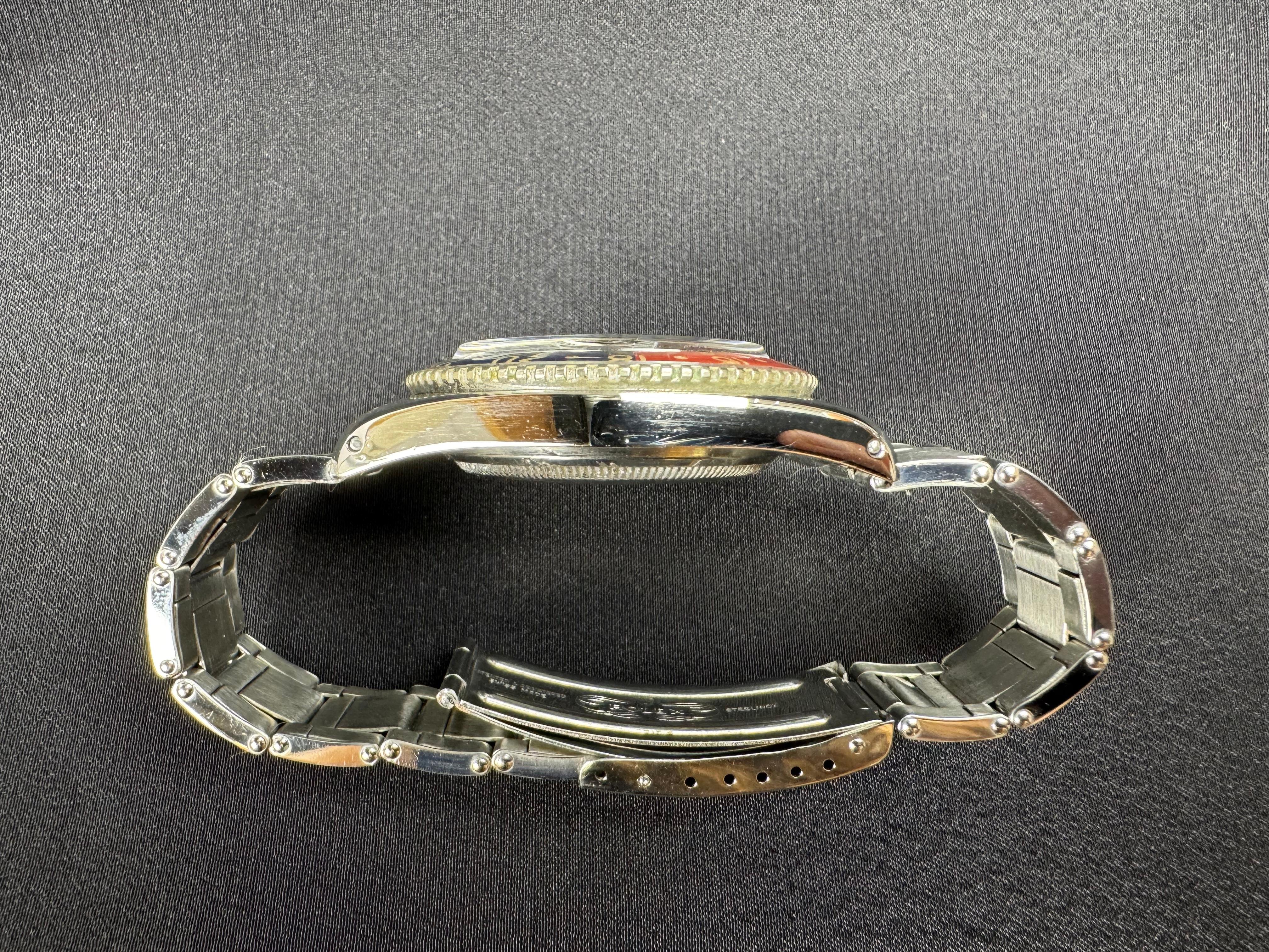 Original 1959 Rolex Ref 6542 Steel GMT Master Watch Tropical Dial Bakelite Bezel For Sale 14