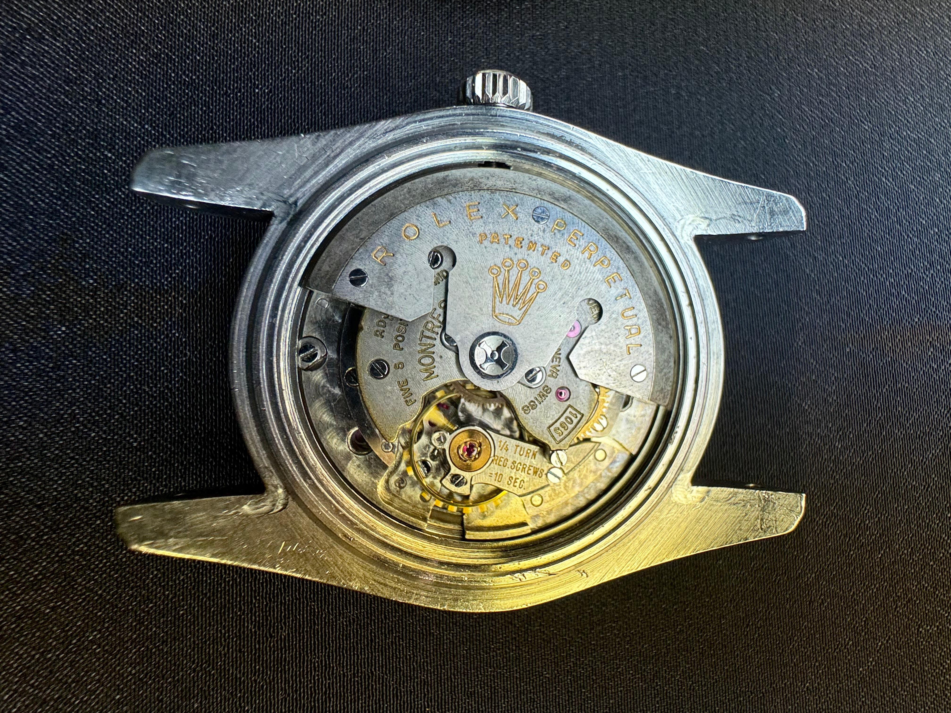 Original 1959 Rolex Ref 6542 Steel GMT Master Watch Tropical Dial Bakelite Bezel For Sale 15
