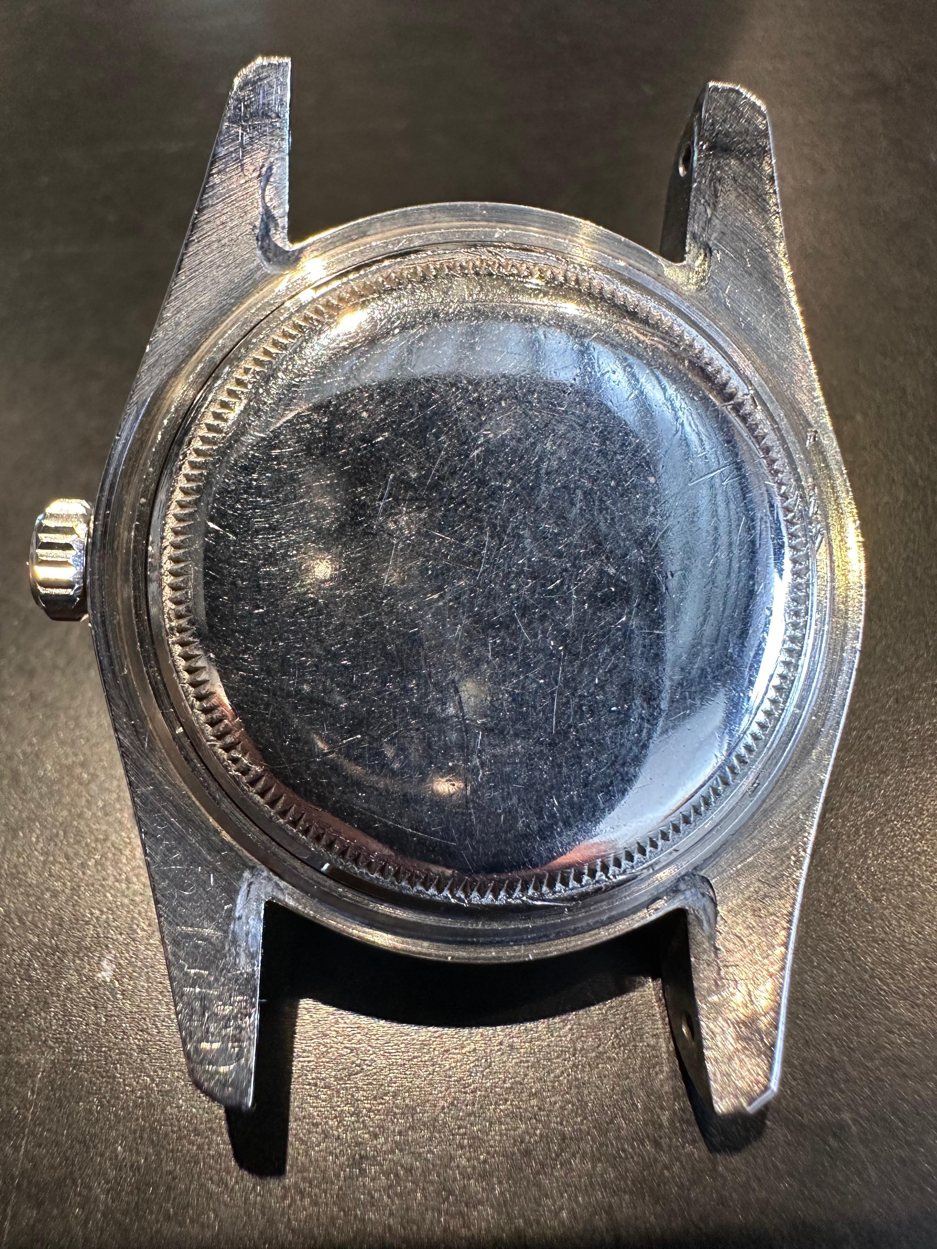 Original 1959 Rolex Ref 6542 Steel GMT Master Watch Tropical Dial Bakelite Bezel For Sale 4