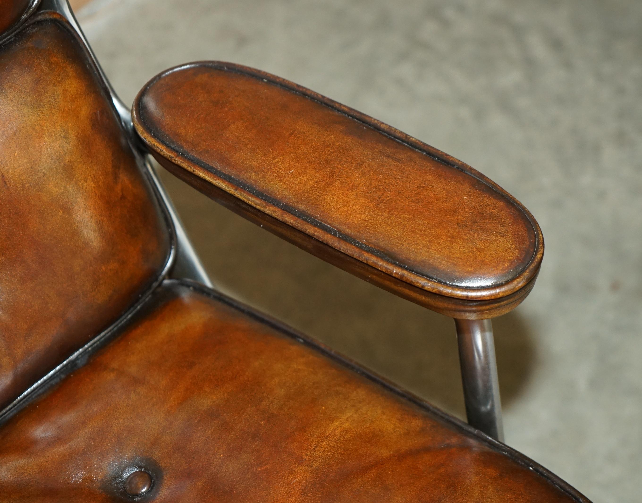 ORIGINAL 1960-1968 HERMAN MILLER 675 EAMES TiME LIFE LOBBY SWIVEL ARMCHAIR ES105 For Sale 4