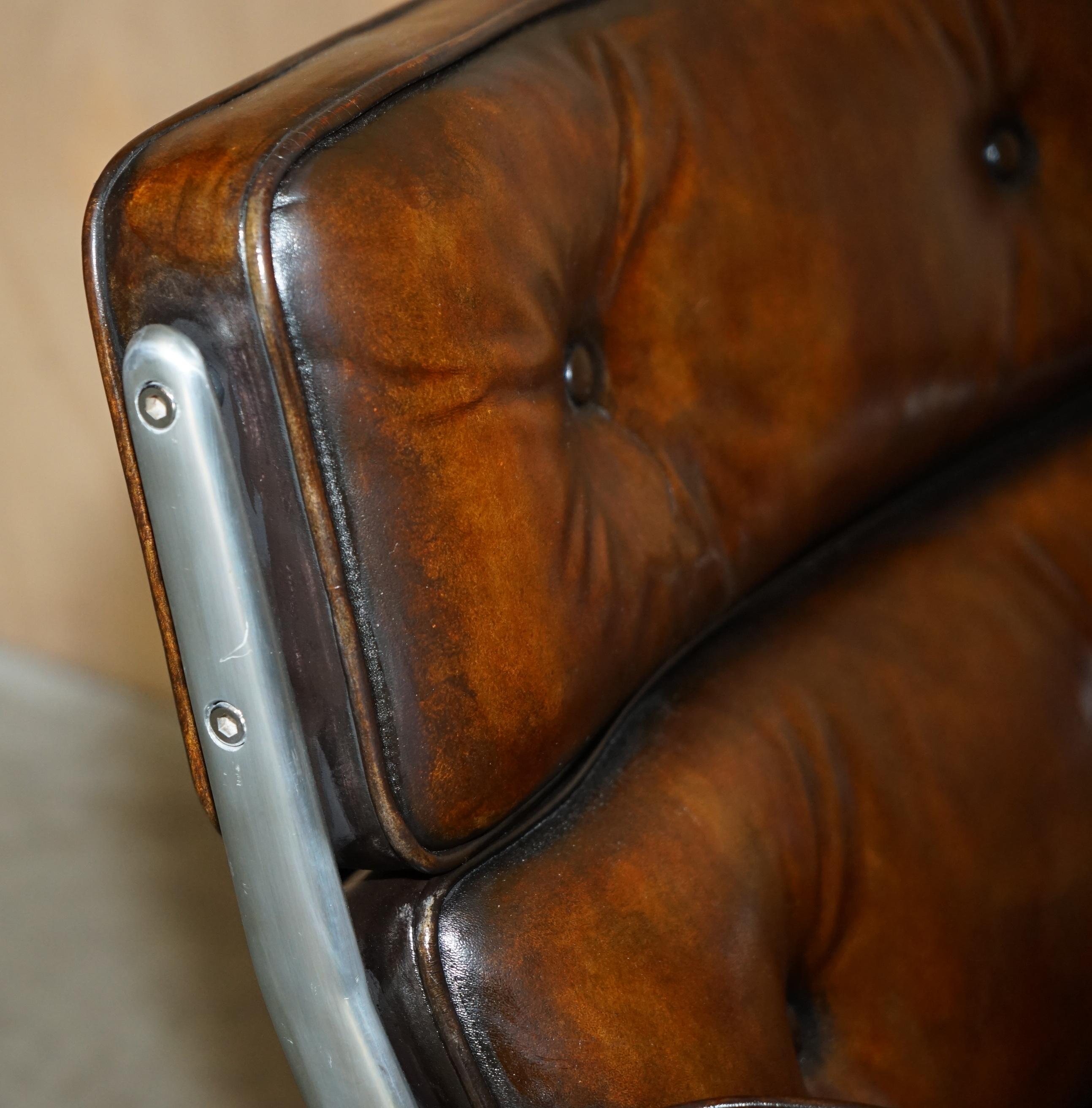 ORIGINAL 1960-1968 HERMAN MILLER 675 EAMES TiME LIFE LOBBY SWIVEL ARMCHAIR ES105 For Sale 8