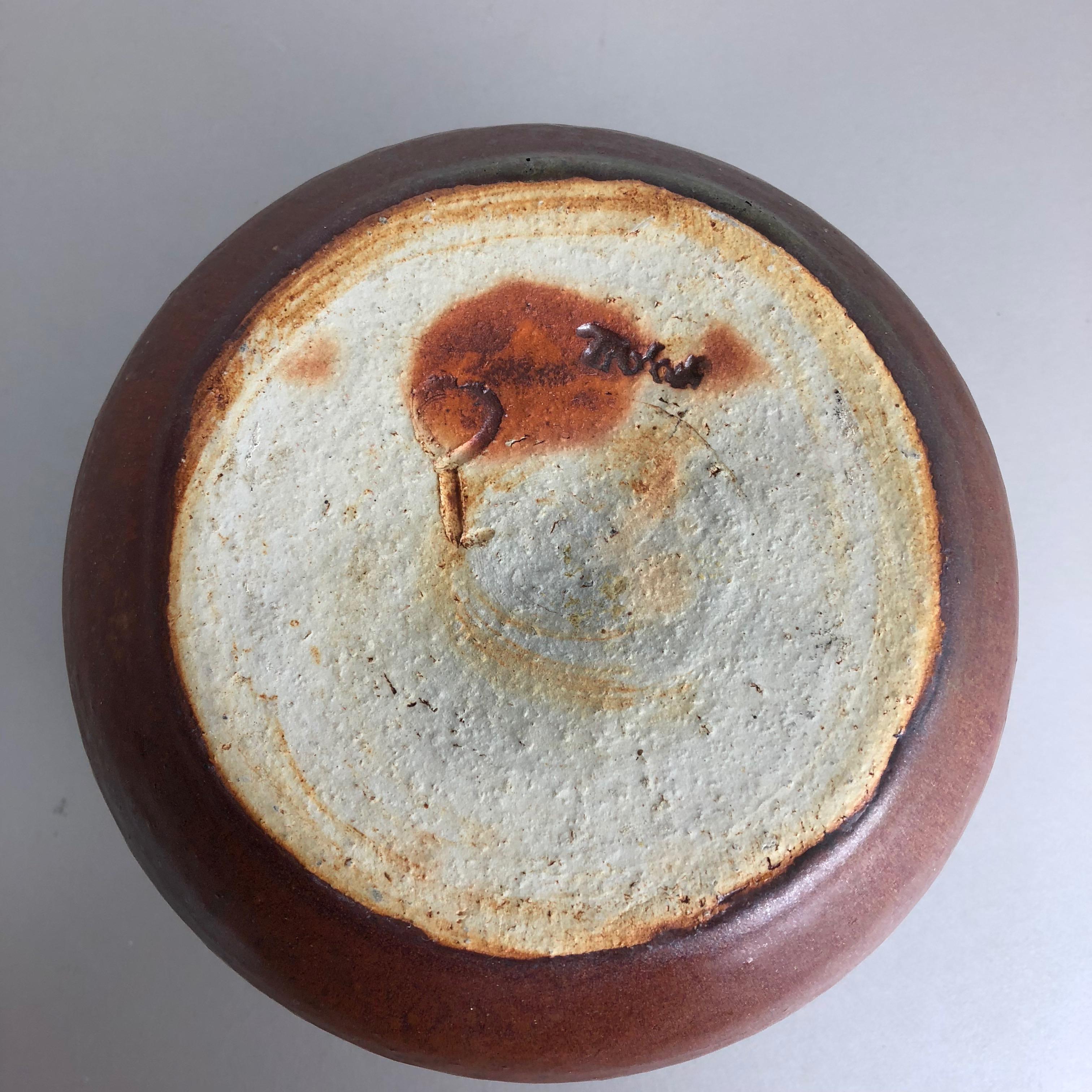 Original 1960 Ceramic Studio Pottery Vase by Piet Knepper for Mobach Netherlands 5