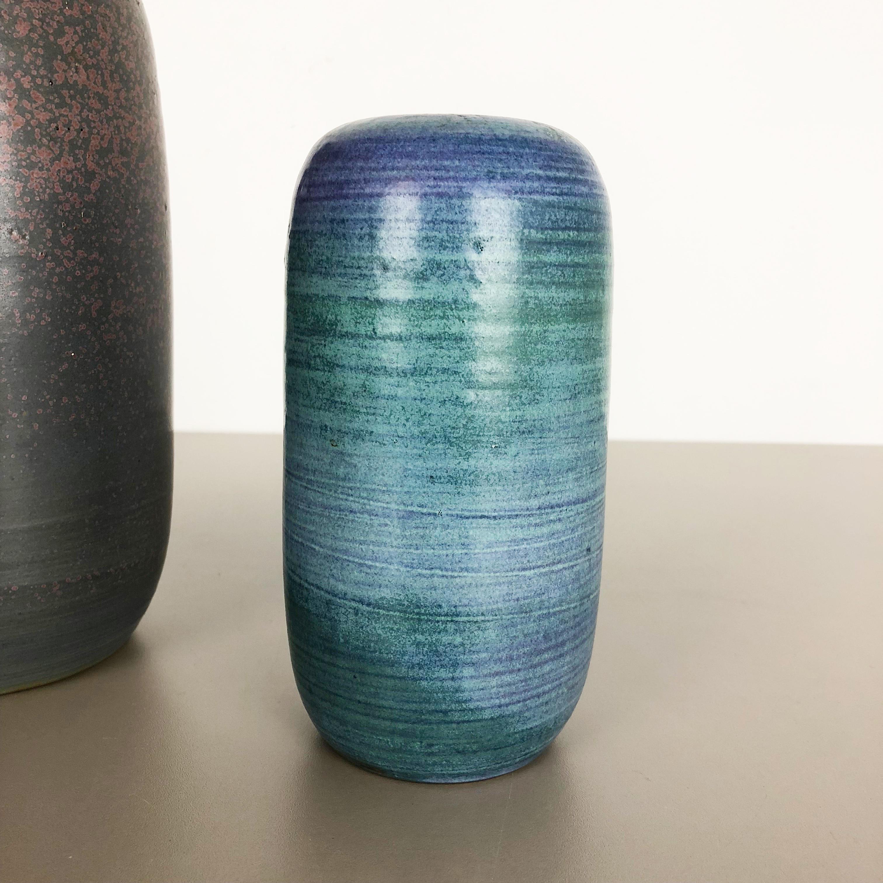 Mid-Century Modern Original 1970 Ceramic Studio Pottery Vase by Piet Knepper for Mobach Netherlands