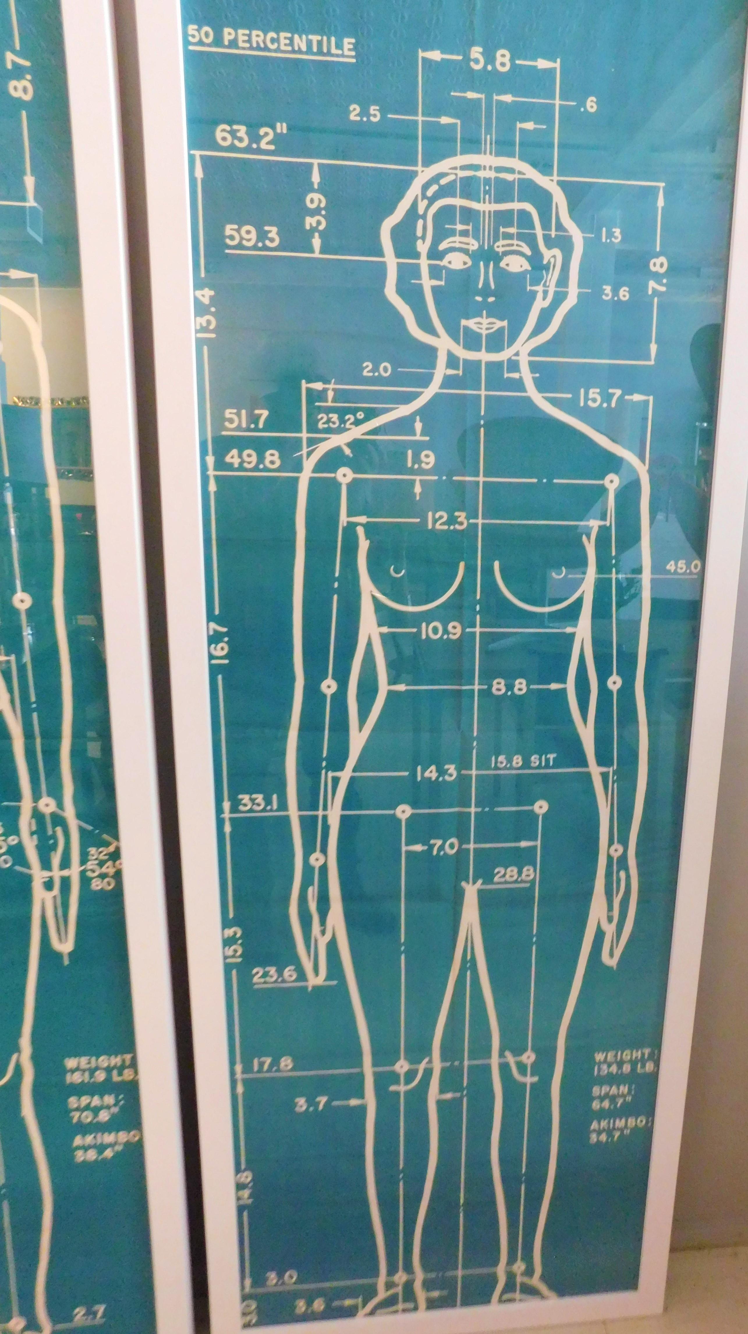 Américain Affiches originales de 1960 « The Measure of Man » Henry Dreyfuss Library of Design