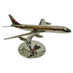 Retro Original 1960´s McDonnell Douglas DC-8 Desk Model, Mid Century