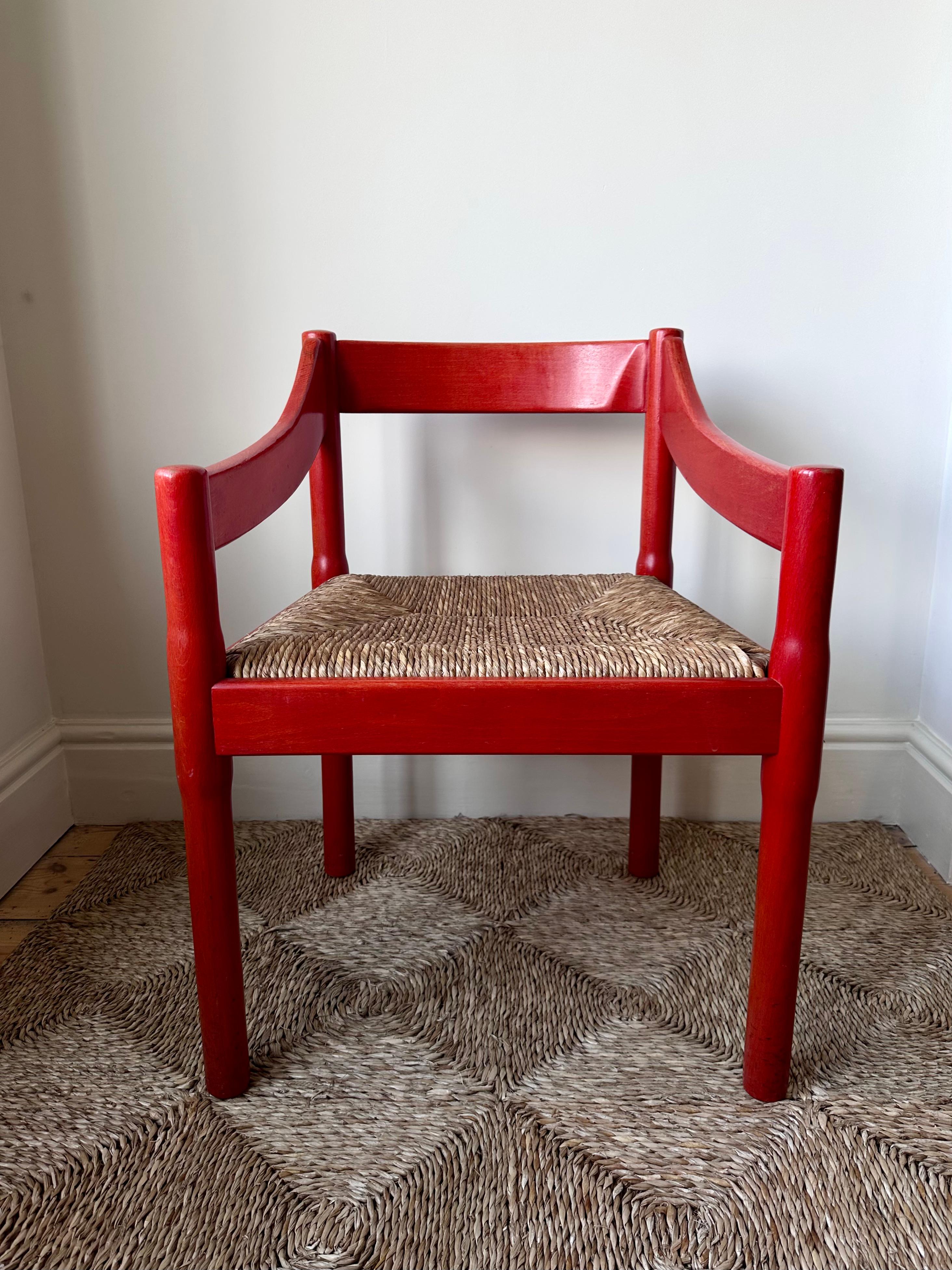 Original 1960s Carimate Dining Chair By Vico Magistretti In Good Condition In Bristol, GB