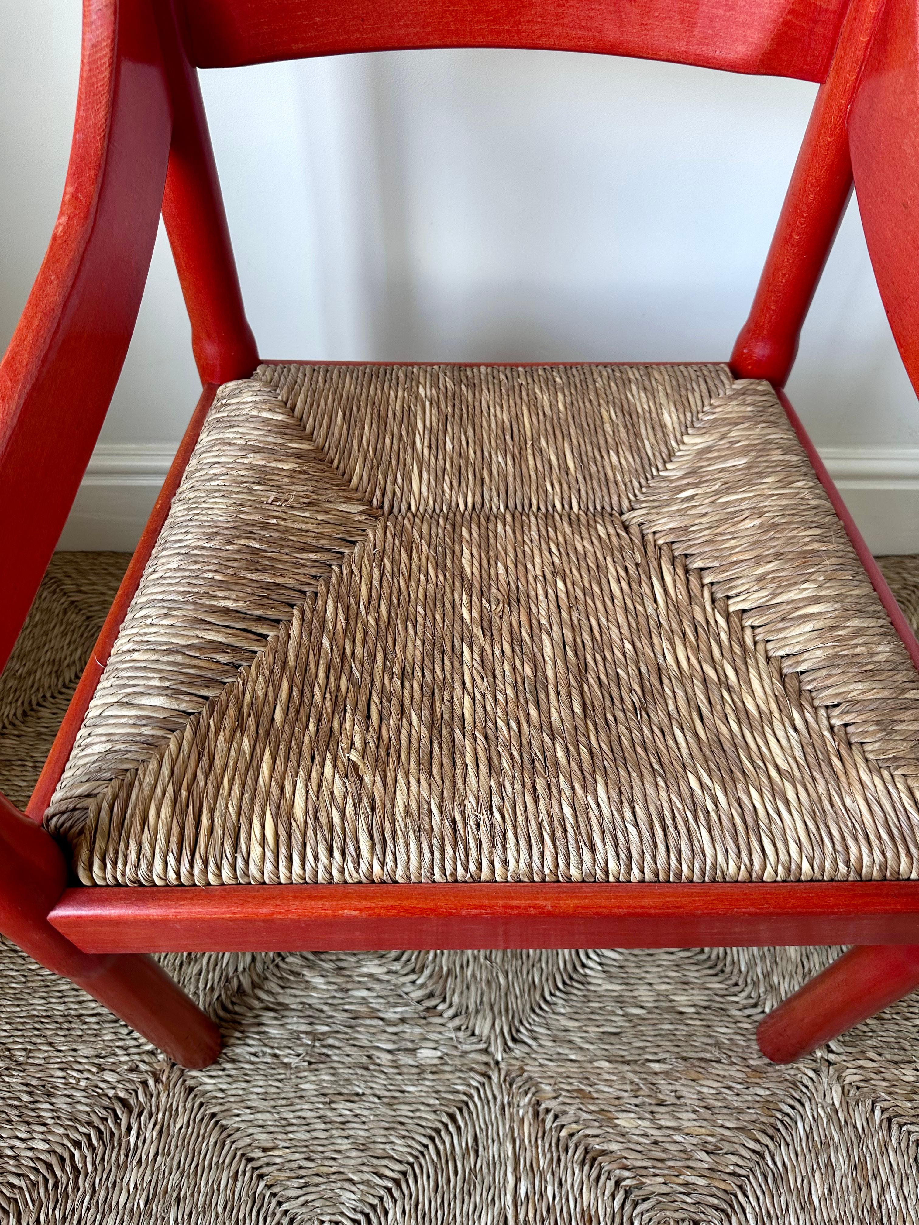 Seagrass Original 1960s Carimate Dining Chair By Vico Magistretti