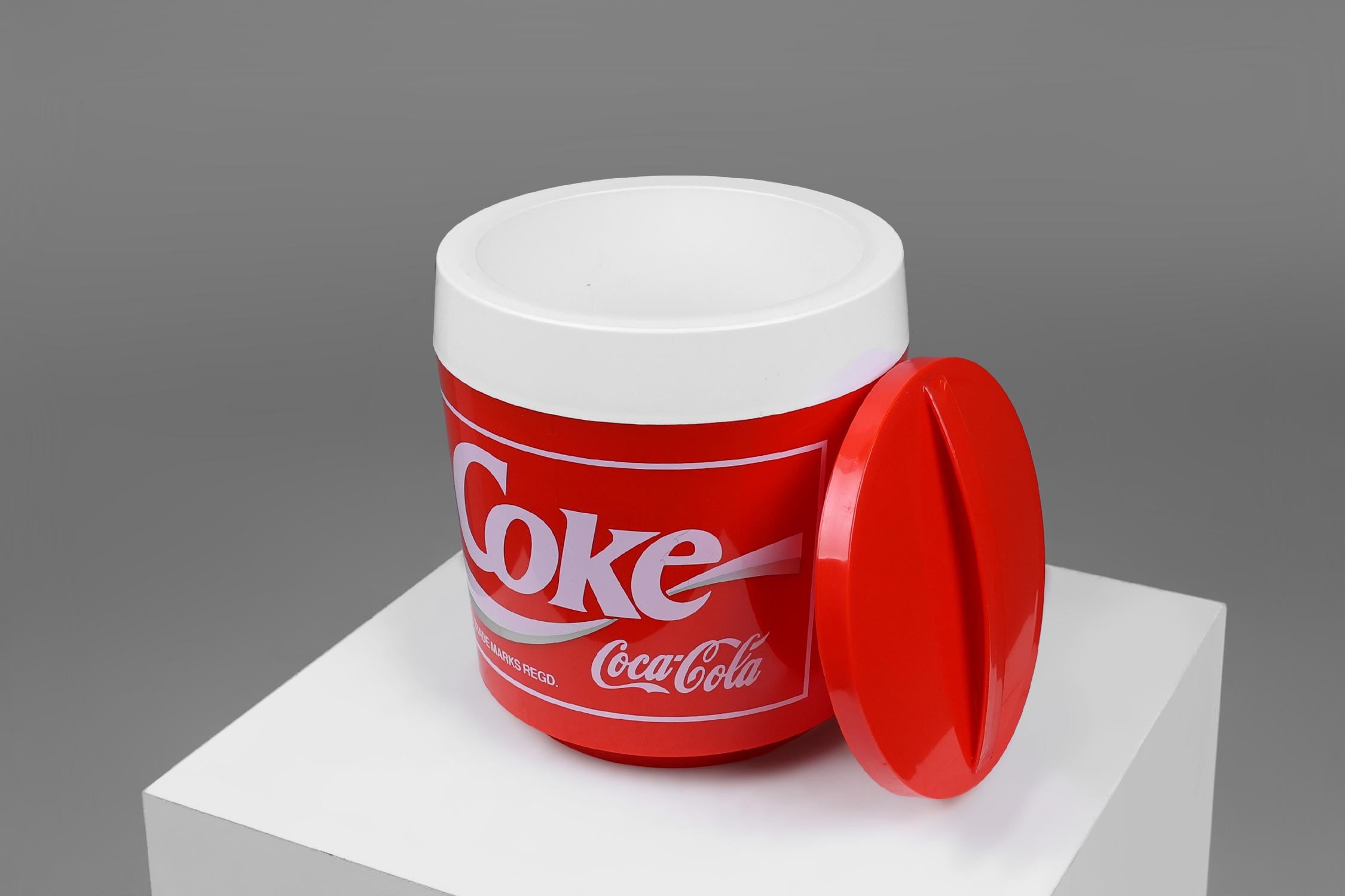 Mid-Century Modern Original 1960s Coca Cola ice bucket by Smidt-imex For Sale