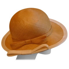 Retro Original 1960s Designer Panama Style Hat, by Edna Wallace