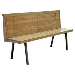 Original 1960's Dutch bench by Dom Hans Van Der Laan 154cm