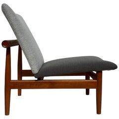 Original 1960s Finn Juhl Japan Lounge Chair in Teak and Kvadrat Fabric