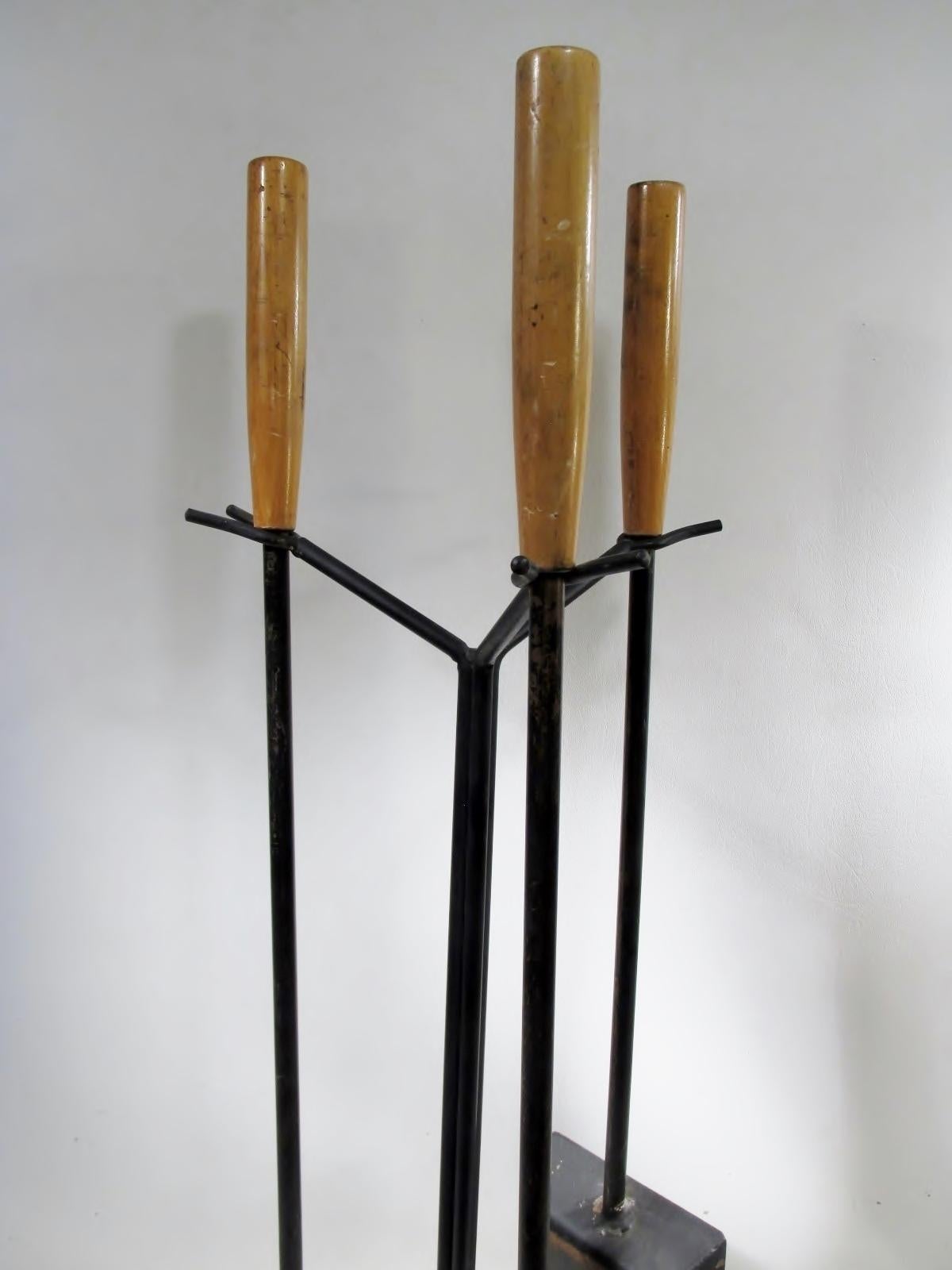 george nelson fireplace tools