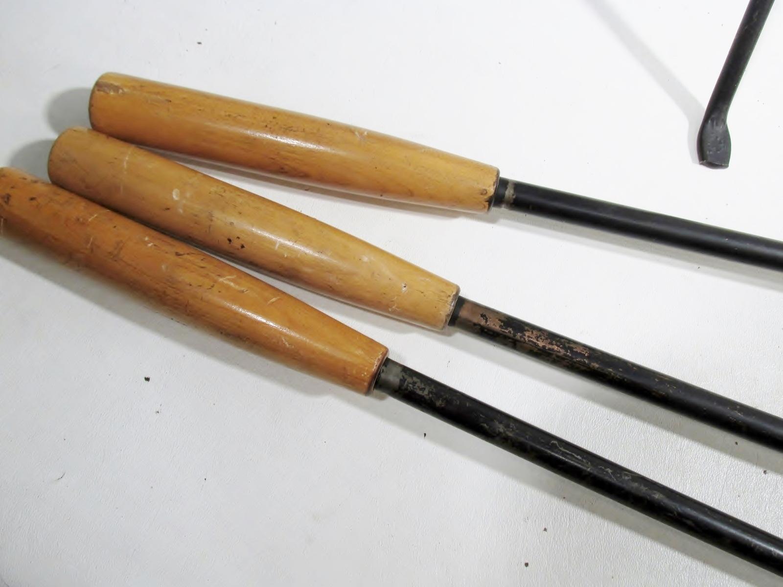 Mid-20th Century Original 1960s George Nelson Howard Miller Stand Fireplace Tool Set For Sale