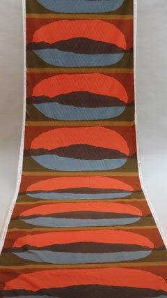 Original 1960s Hand Screen Printed Hull Traders Kaplan Fabric