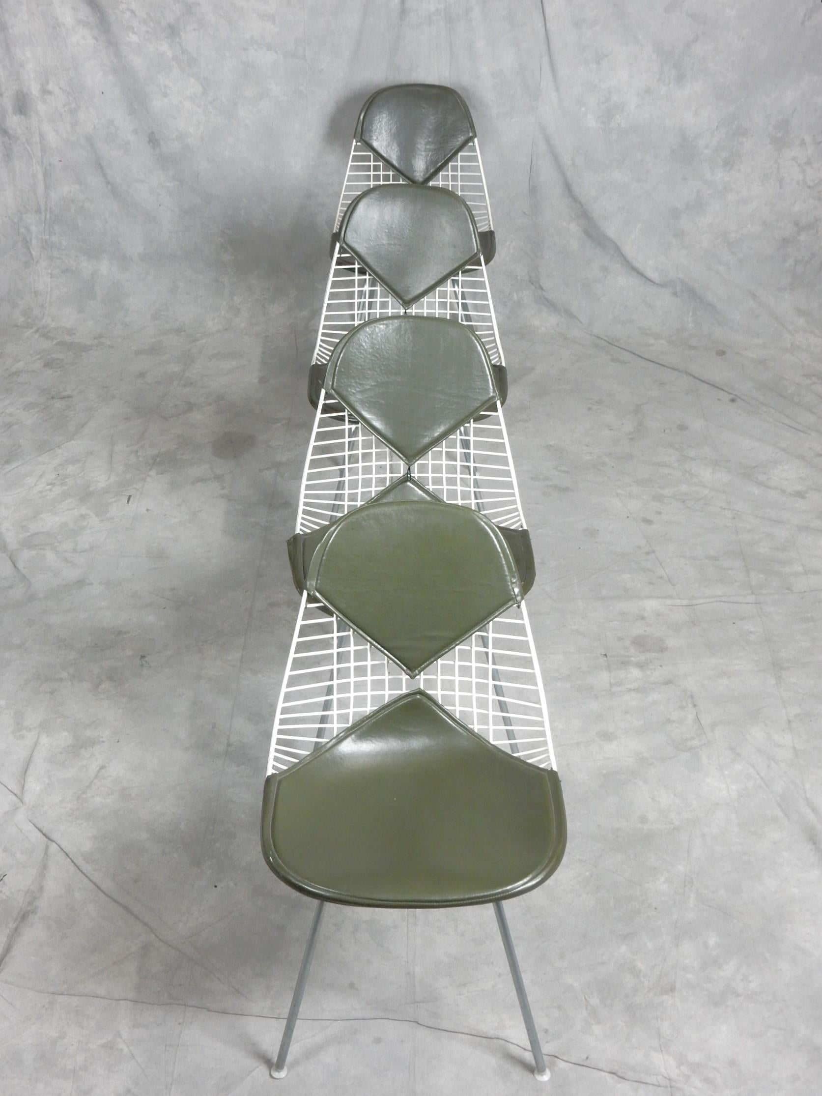 Original 1960er Herman Miller Charles & Ray Eames Bikini Wire Chairs Satz von 4 im Angebot 3