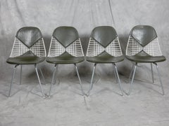 Original 1960's Herman Miller Charles & Ray Eames Bikini Wire Chairs set of 4