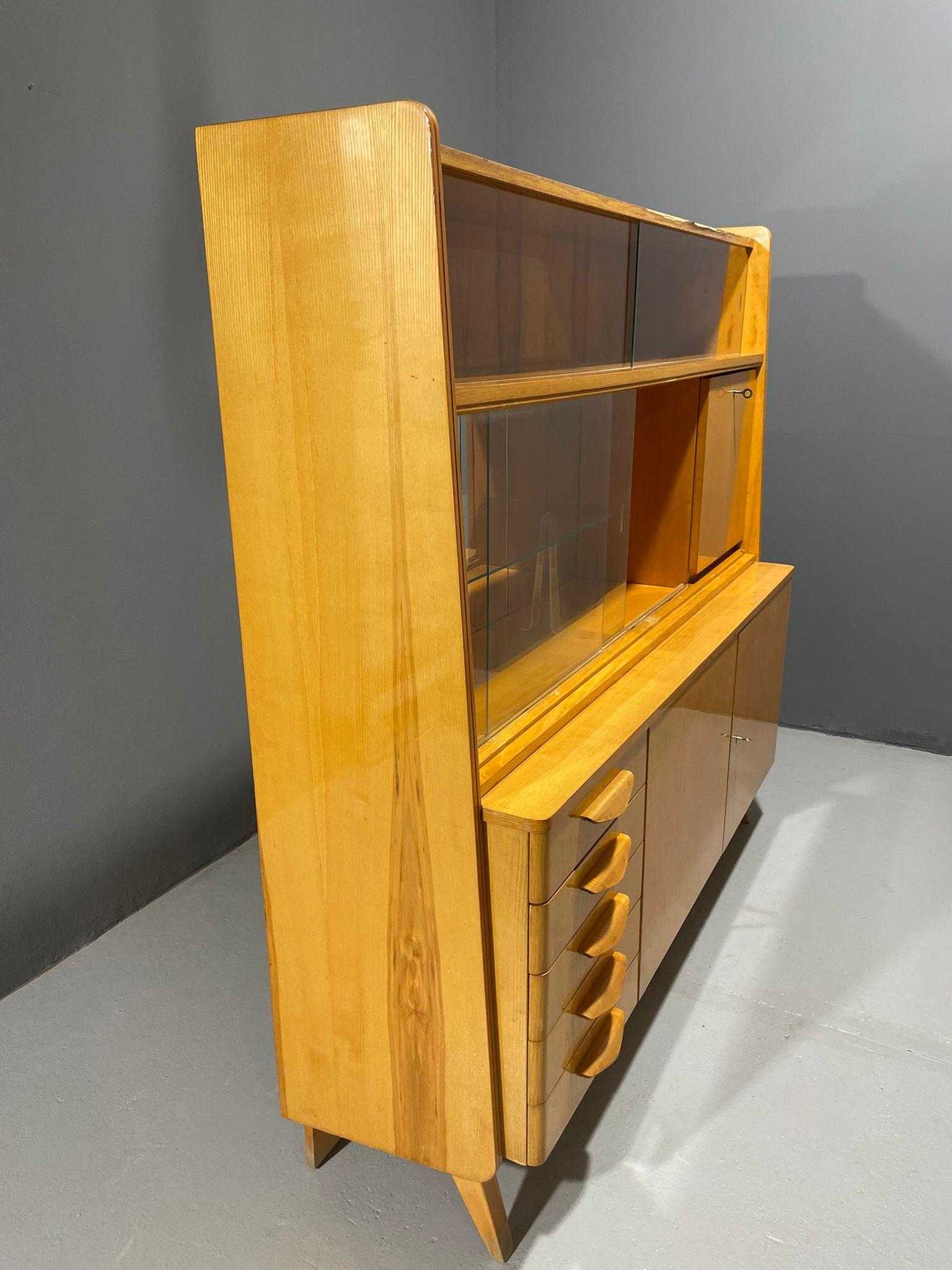 Original 1960s Mid-Century Highboard by František Jirák for Tatra Nábytok - Czec en vente 11