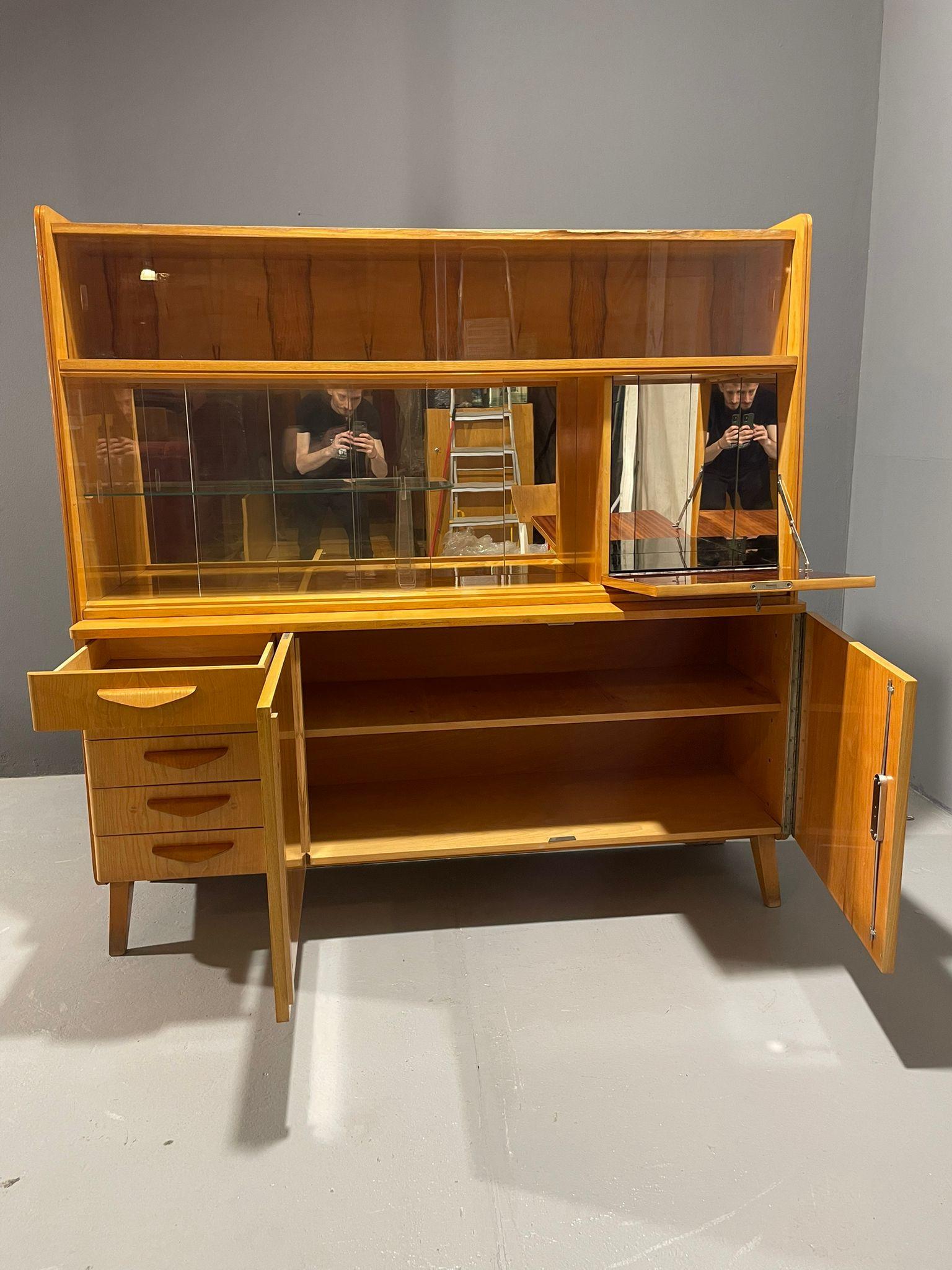 Verre Original 1960s Mid-Century Highboard by František Jirák for Tatra Nábytok - Czec en vente