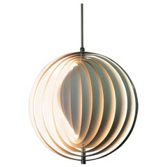 Original 1960s Midcentury Danish Modern Verner Panton Moon Pendant Light