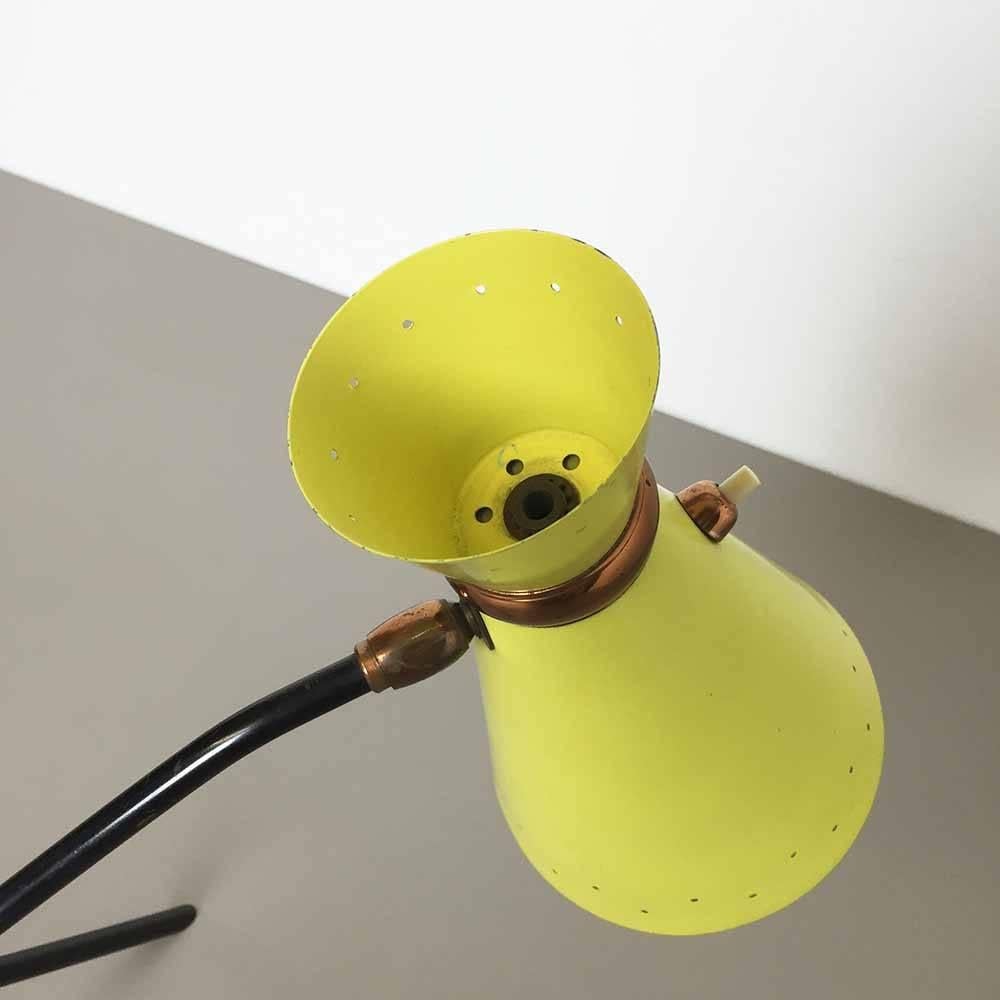 Metal Original 1960s Midmod Modernist Italian Stilnovo Style Desk Light, Italy, 1960s For Sale