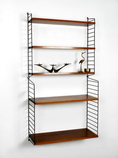 Original 1960s Nisse Strinning String Shelf Made of Teak