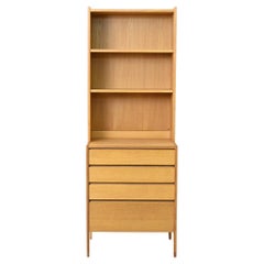 Original 1960s Oak Bookcase with Drawers