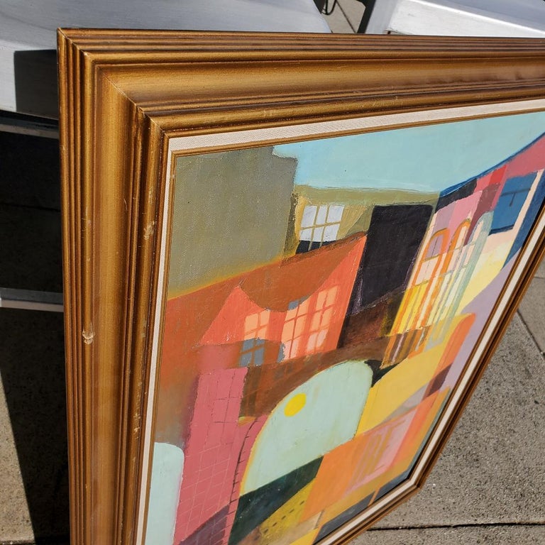 Original 1960s Oil Painting by Well Known Artist Nan Auldin with