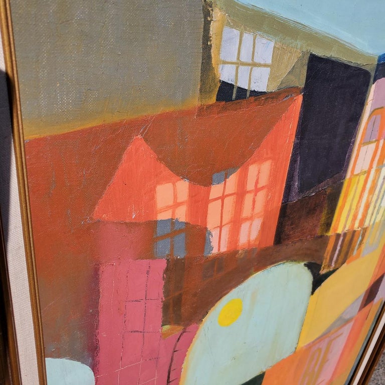 Original 1960s Oil Painting by Well Known Artist Nan Auldin with