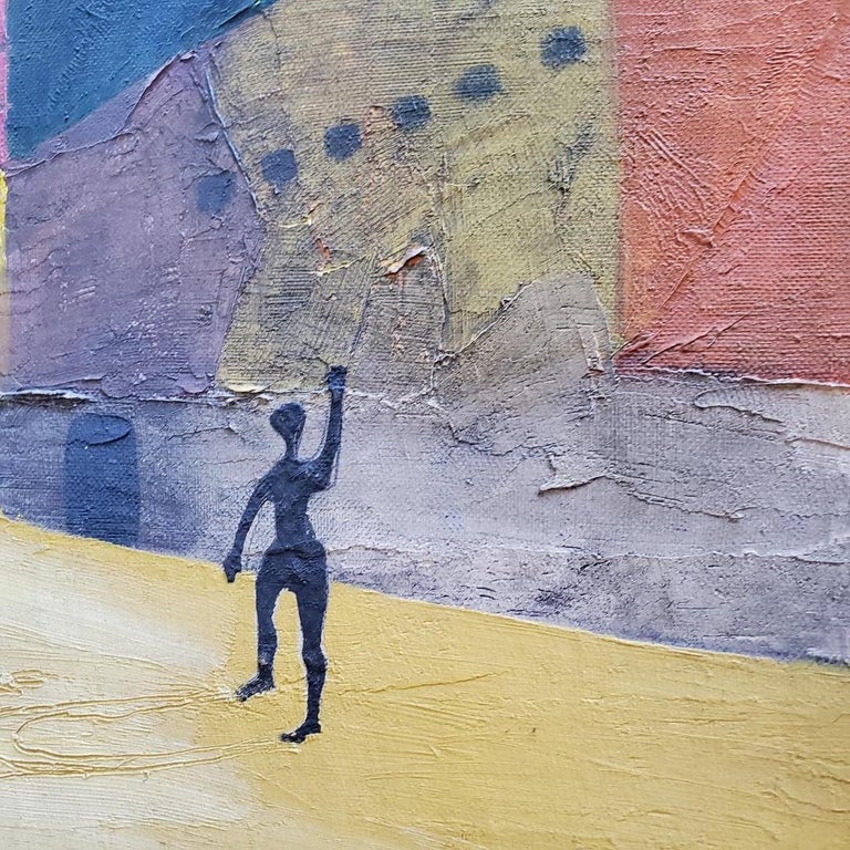 Original 1960s Oil Painting by Well Known Artist Nan Auldin with