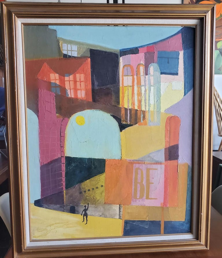 Original 1960s Oil Painting by Well Known Artist Nan Auldin with