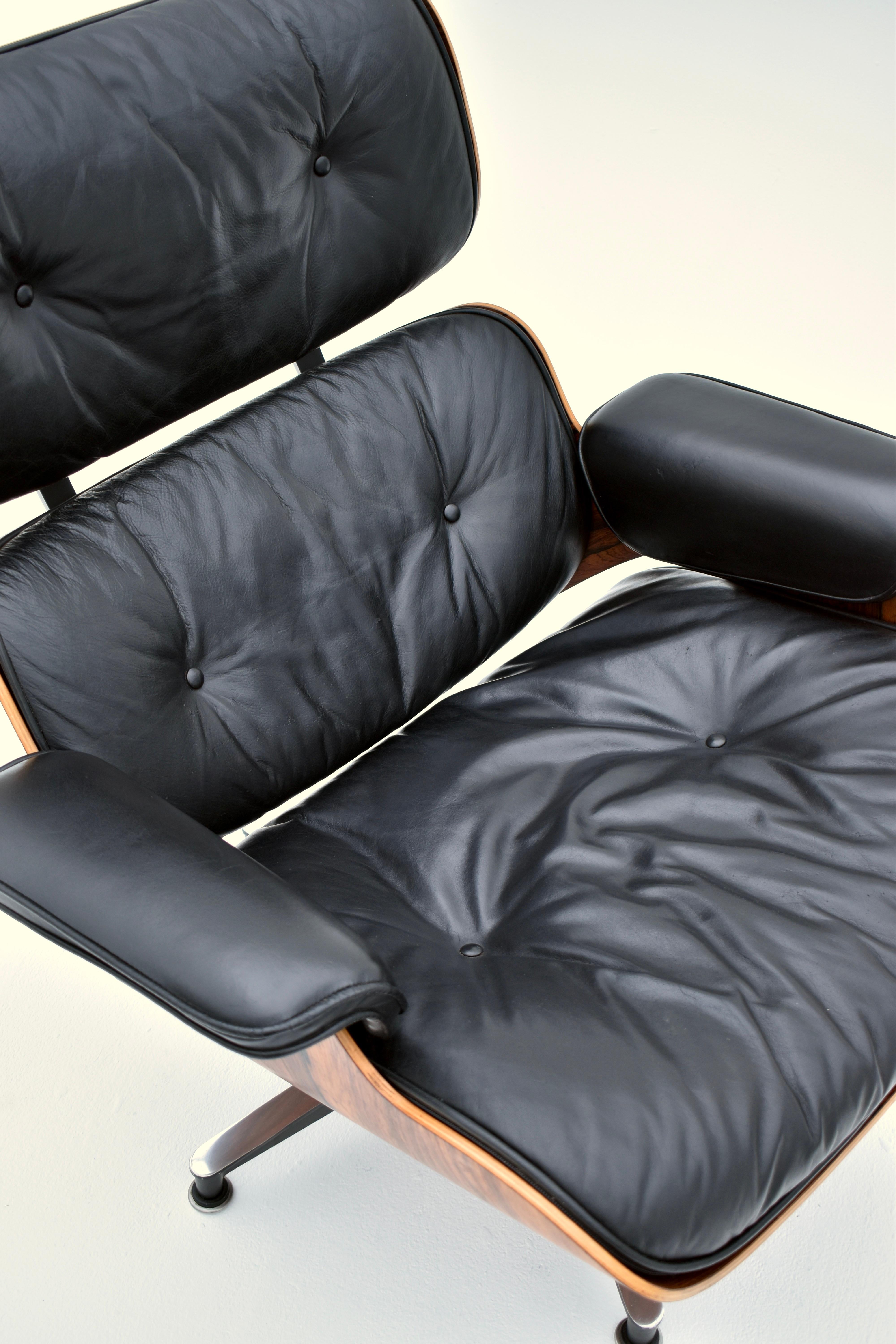 Original 1960's Production Eames Lounge Chair For Herman Miller 5