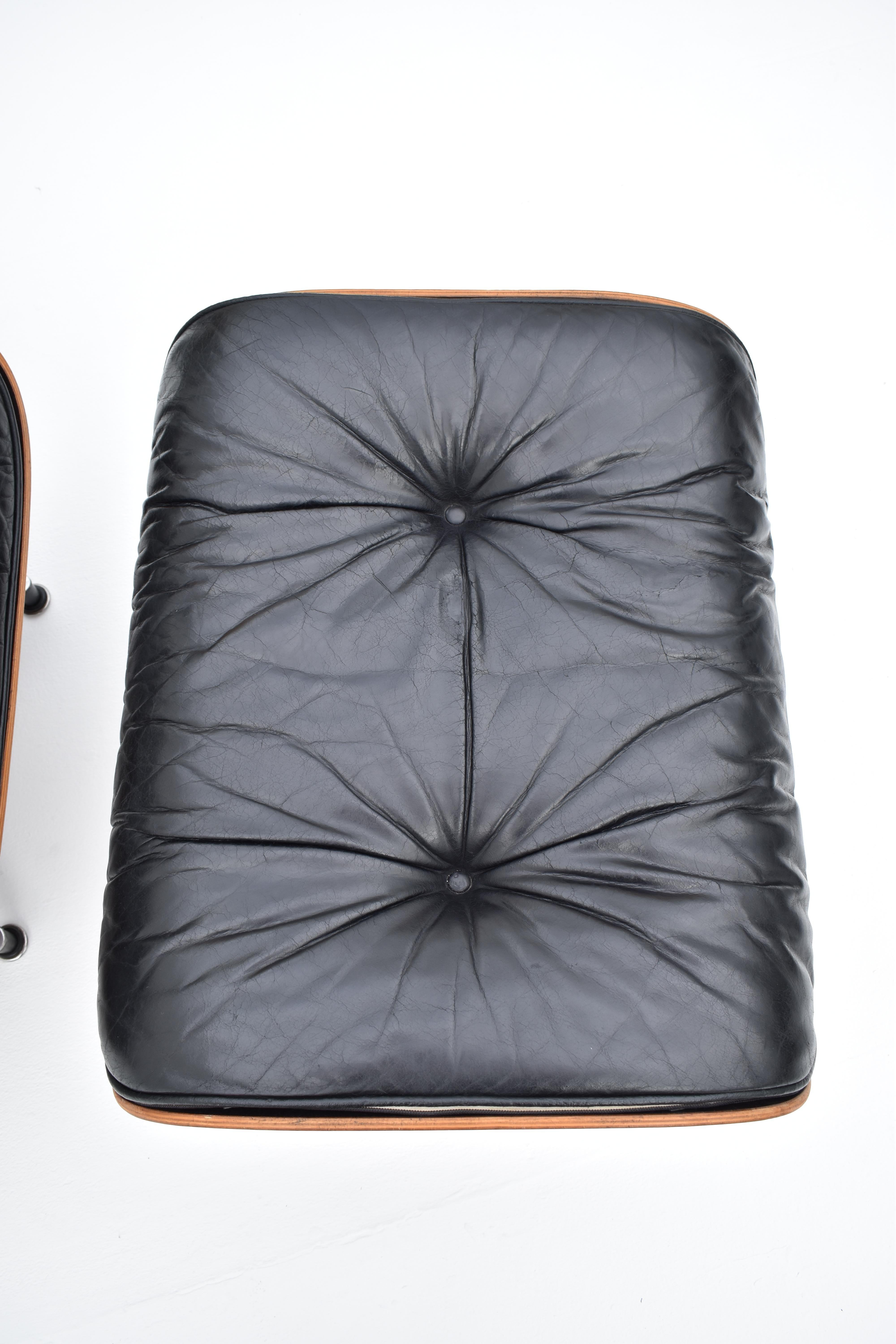 Chaise longue et pouf Eames d'origine des années 1960 pour Herman Miller en vente 7