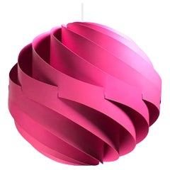 Original 1960s Rare Pink Turbo Ceiling Light by Louis Weisdorf for Lyfa:: Denmark
