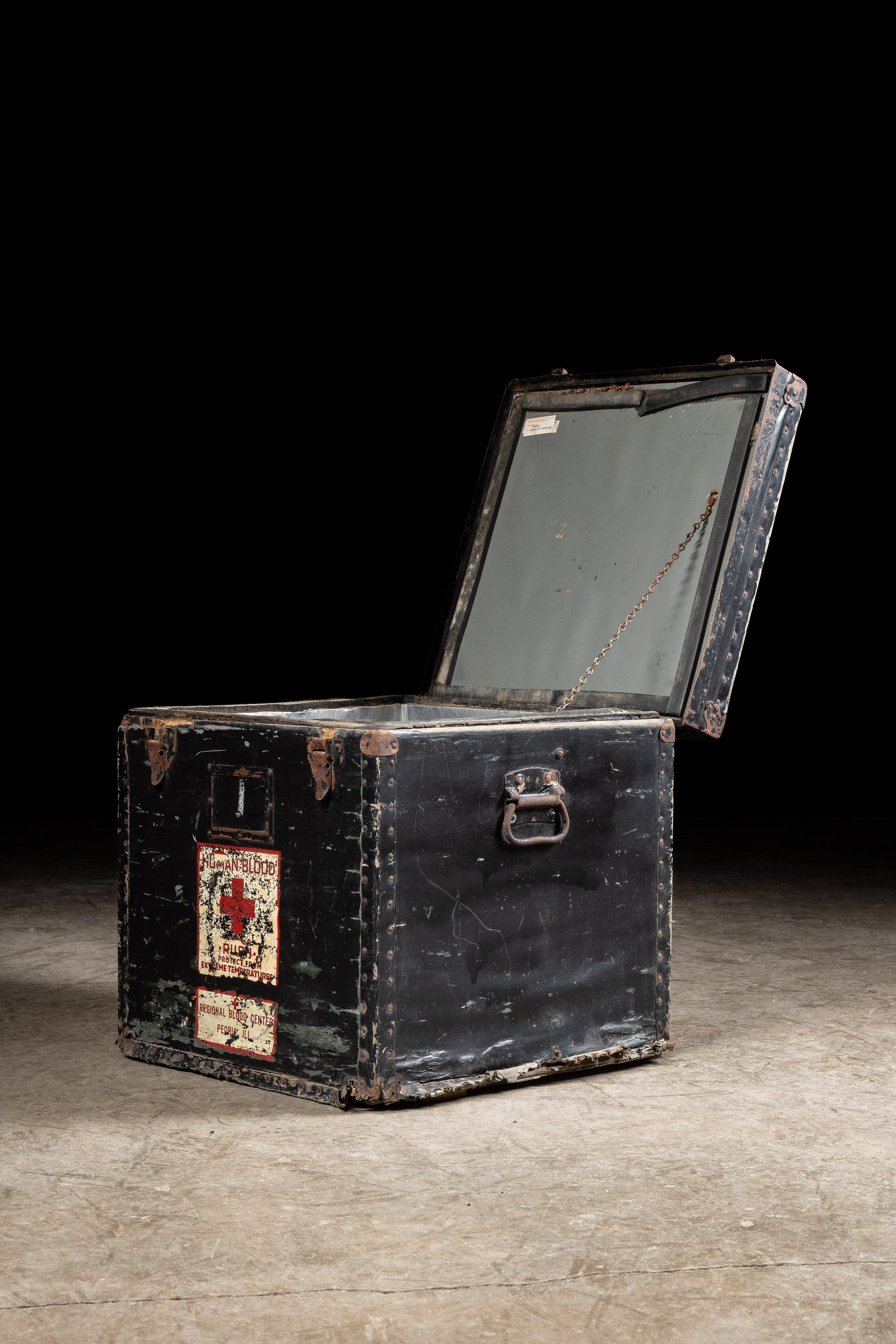 Raffreddatore per la conservazione e il trasporto del sangue Red Cross originale del 1960 in vendita 6
